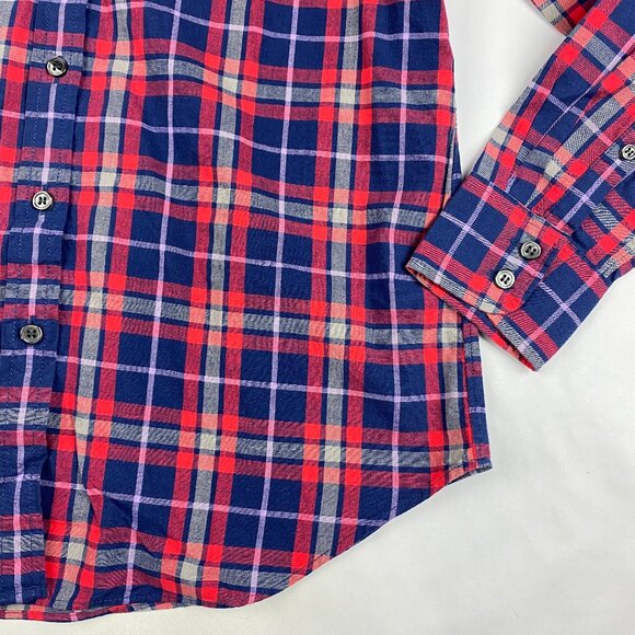 NWT J Crew Factory Plaid Boy Fit Shirt Womens' Size Small - Picture 6 of 13
